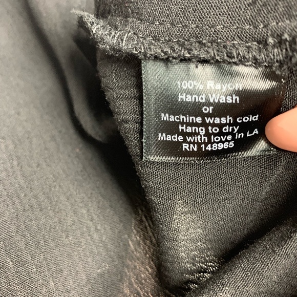 Eastnwest Black Cropped Tie Top Bat Sleeves Boho - Picture 8 of 8